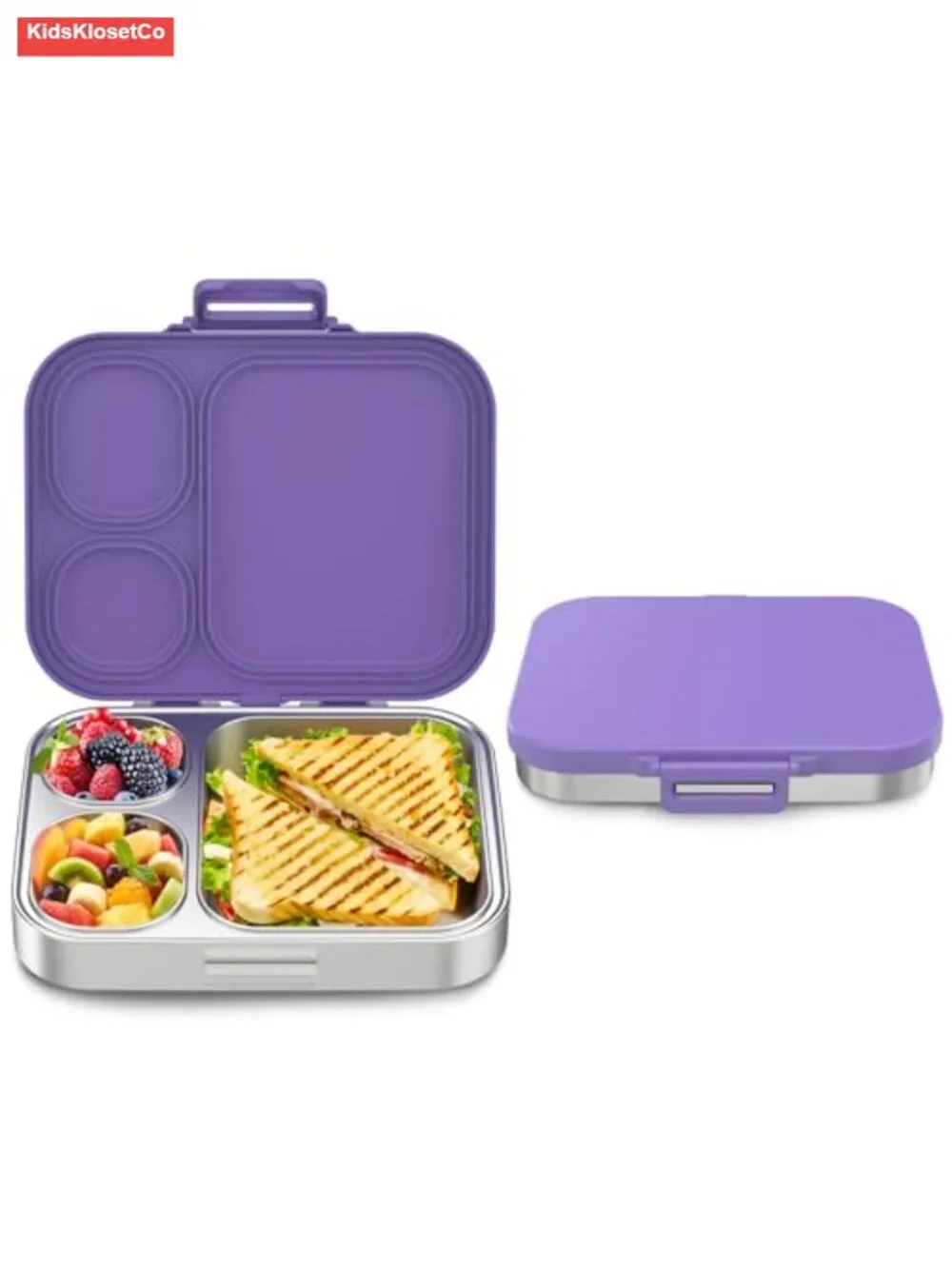 Stainless Steel Bento Box Leak Proof 3 Compartments Lunch Container